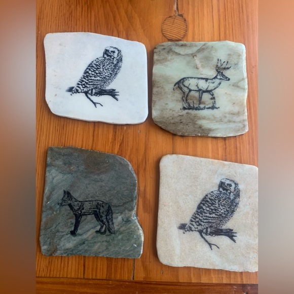 Set 4 Madocs Rock Coasters Drake General Store - Picture 1 of 2